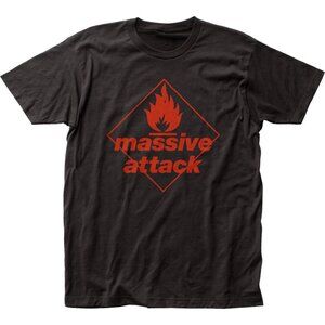 Massive Attack Blue Lines Graphic Band T-Shirt Vintage Rock N Roll Music Tee 84